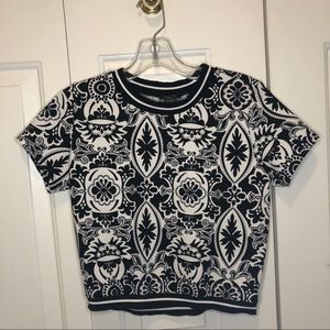Black&White Print Top